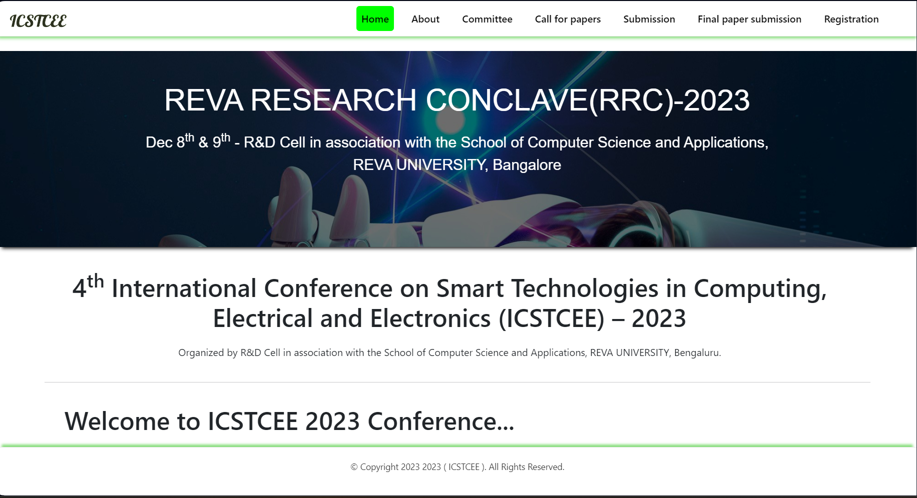 ICSTCEE(International Conference on Smart Technologies in Computing, Electrical and Electronics)